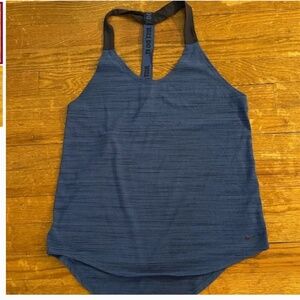 💙 Nike Women’s Blue T-Strap Dri-FIT Tank Top – Size Small